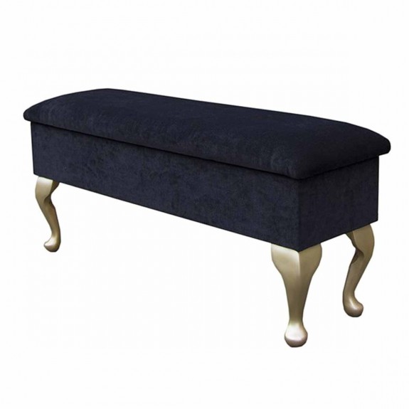 black dressing table stool