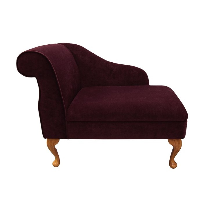 36" Compact Chaise in a Pimlico Damson Fabric - SR16018