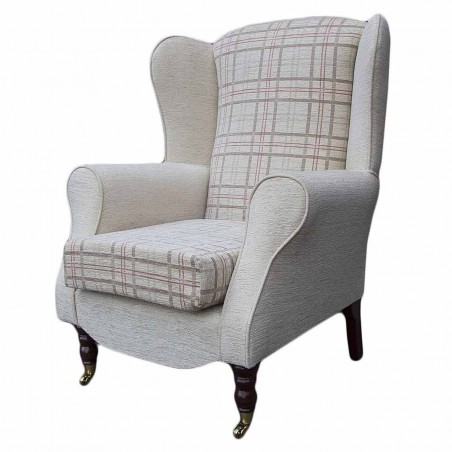 Duchess Wingback Armchair in Maida Vale Red Fabric SR14674 | Beaumont
