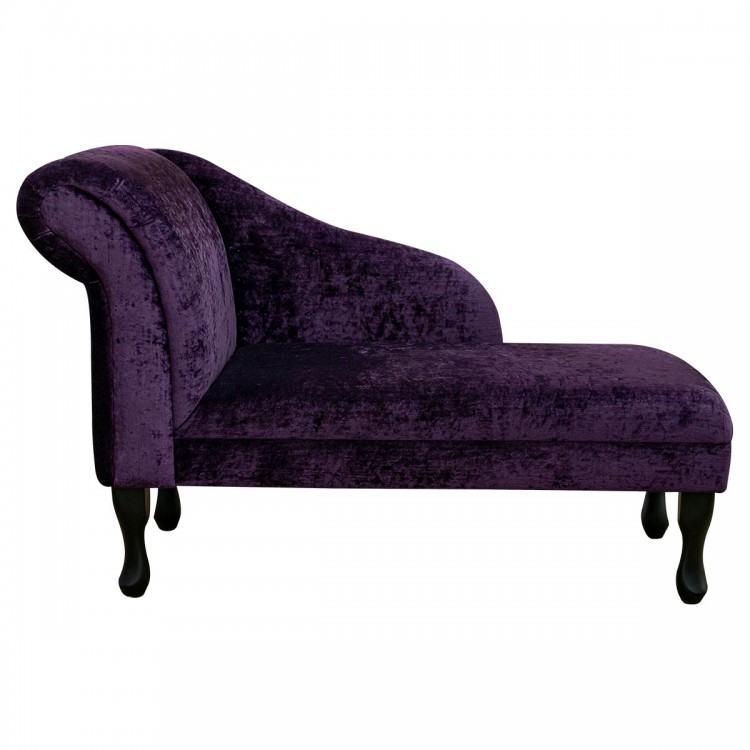 Chaise Longue in a Pastiche Crush Slub Plum Fabric SR18016 | Beaumont