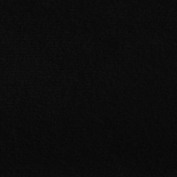 56" Medium Chaise Longue in a Plush Midnight Black Fabric