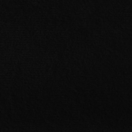 Medium Chaise Longue in Plush Midnight Black Fabric | Beaumont