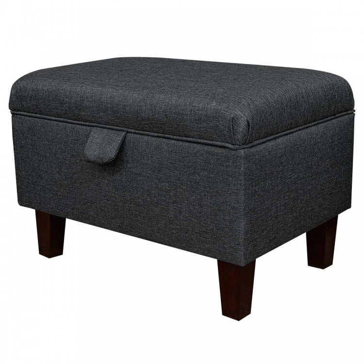 dark grey footstool