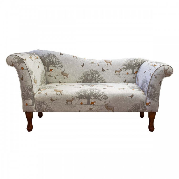 Designer Chaise Sofa in a Tatton Cotton Autumn Fabric | Beaumont