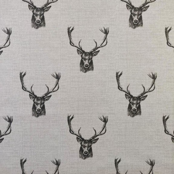 Storage Footstool, Ottoman, Pouffe in a Stag Cotton Fabric