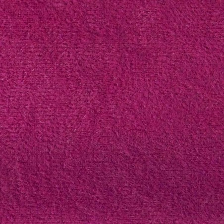 Armless Medium Chaise Longue in Plush Fuchsia Pink Fabric | Beaumont