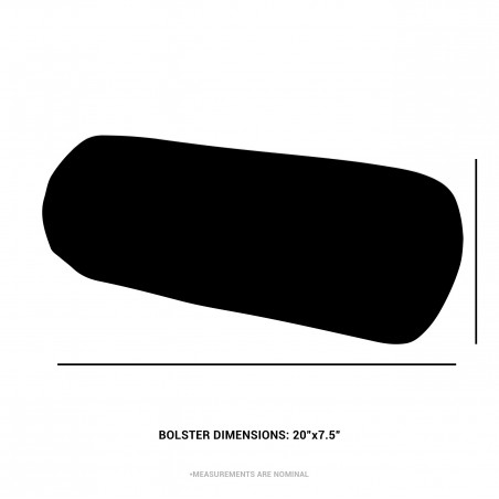 brown bolster cushion dimensions
