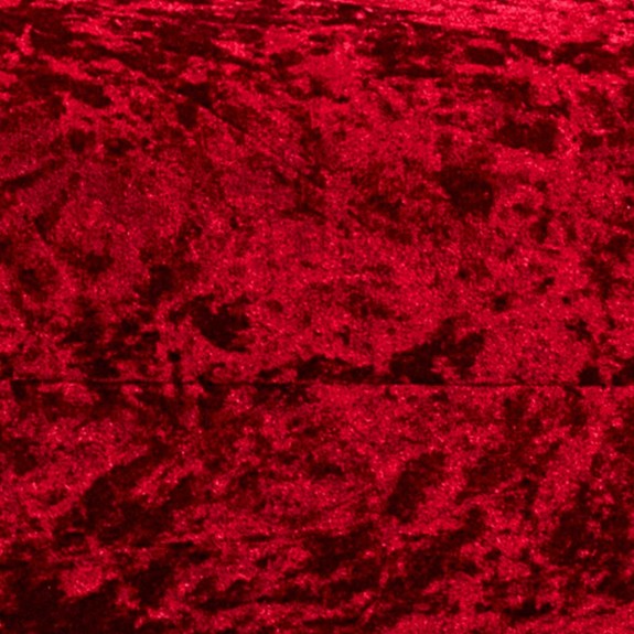 52" Medium Chaise Longue in a Bling Postbox Red Crushed Velvet Chenille Fabric