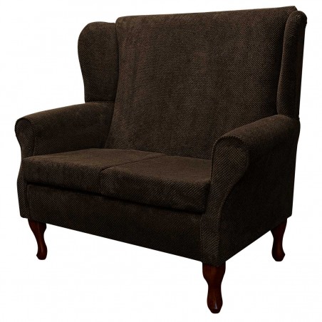 2 Seater Westoe Sofa in a Dimple Chocolate Velvet Fabric | Beaumont