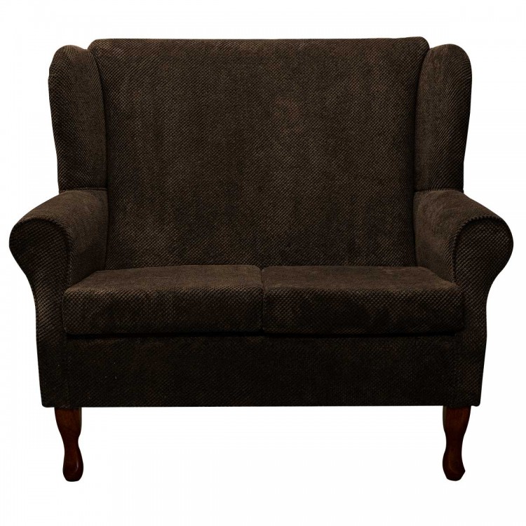 2 Seater Westoe Sofa in a Dimple Chocolate Velvet Fabric | Beaumont