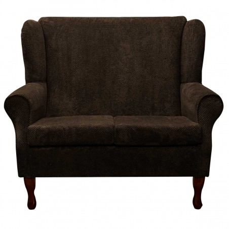 2 Seater Westoe Sofa in a Dimple Chocolate Velvet Fabric | Beaumont