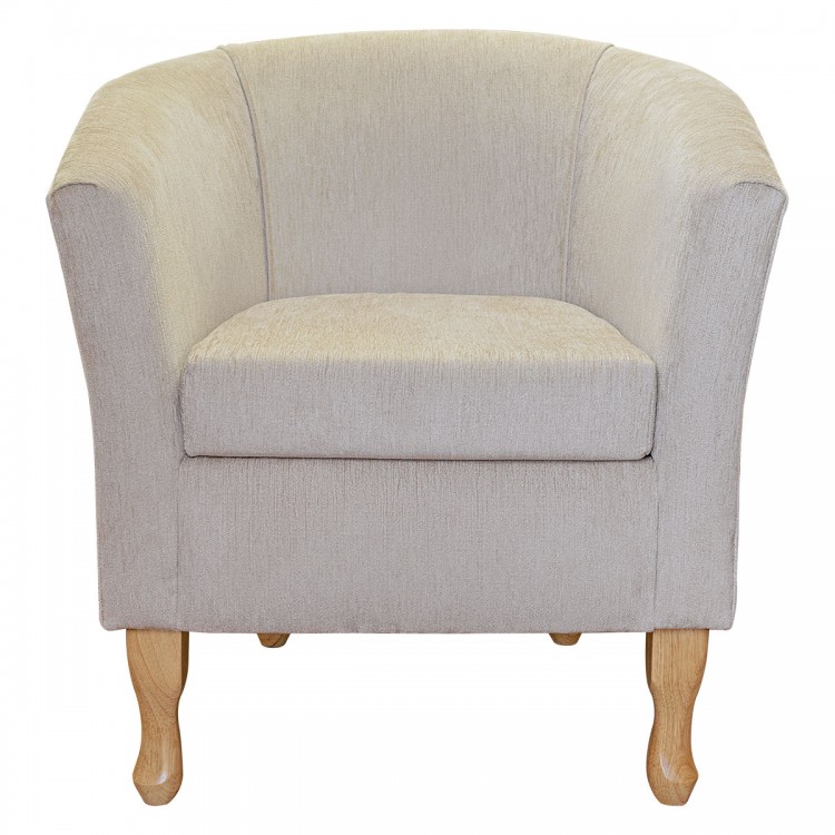 plain beige tub chair