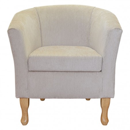 plain beige tub chair