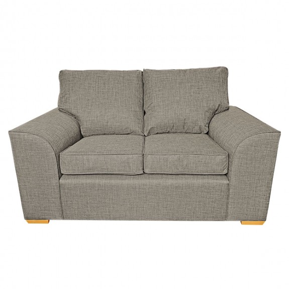 Dallas Two Seater Sofa in a Lena Plain Marl Beige Fabric