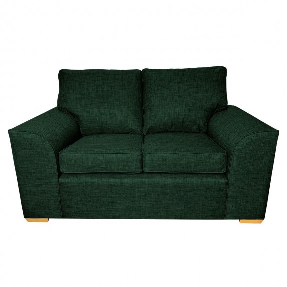Dallas Two Seater Sofa in a Lena Plain Marl Jasper Fabric