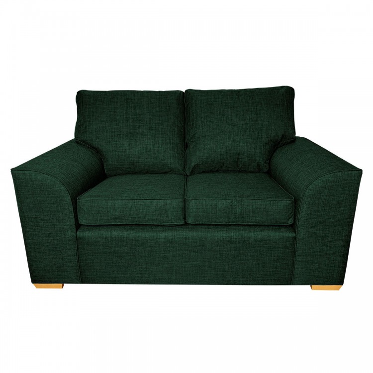 Dallas Two Seater Sofa in a Lena Plain Marl Jasper Fabric | Beaumont