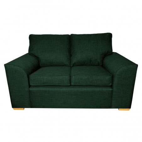 Dallas Two Seater Sofa in a Lena Plain Marl Jasper Fabric | Beaumont