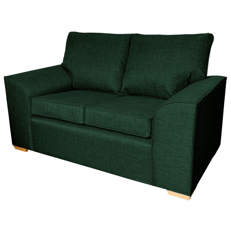 Dallas Two Seater Sofa in a Lena Plain Marl Jasper Fabric | Beaumont