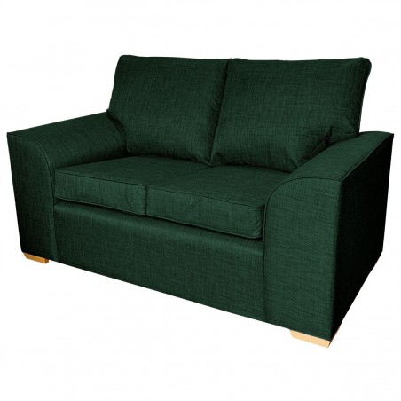 Dallas Two Seater Sofa in a Lena Plain Marl Jasper Fabric | Beaumont