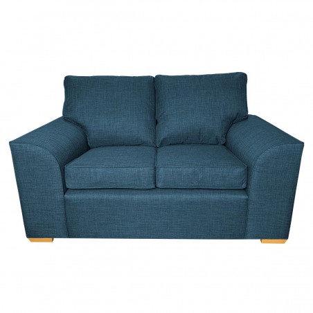 Dallas Two Seater Sofa in Petrol Fabric | Beaumont Furniture UK