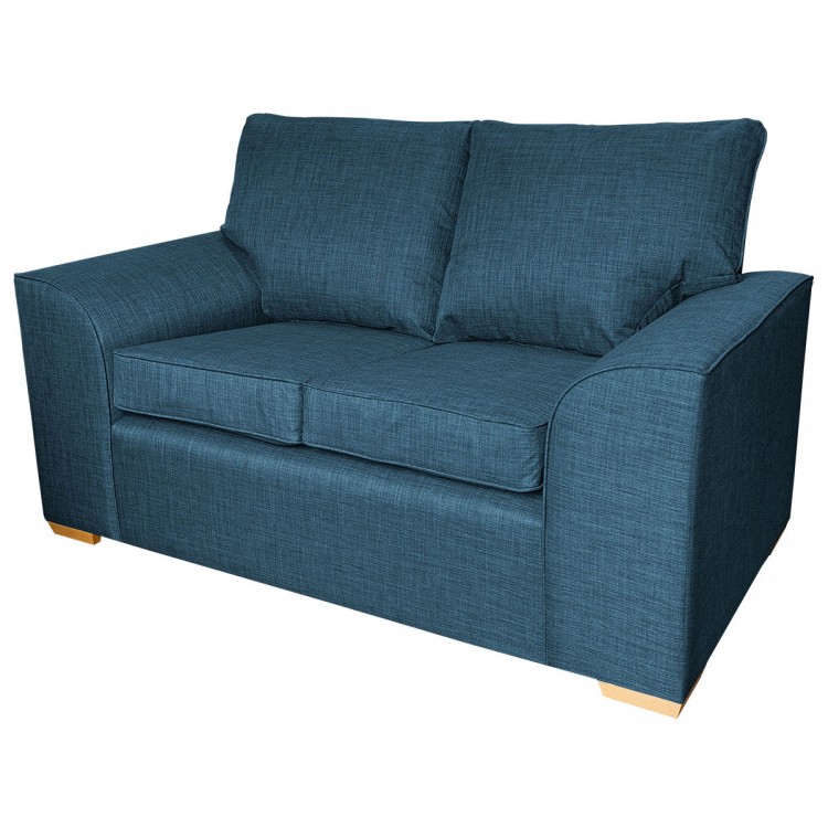 Dallas Two Seater Sofa in Petrol Fabric | Beaumont Furniture UK