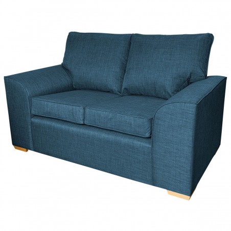 Dallas Two Seater Sofa in Petrol Fabric | Beaumont Furniture UK