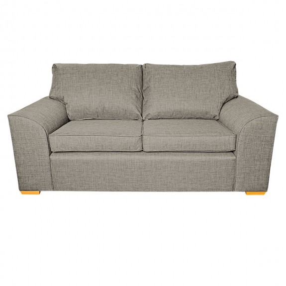 Dallas Three Seater Sofa in a Lena Plain Marl Beige Fabric