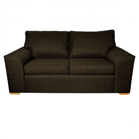 Dallas Three Seater Sofa in a Lena Plain Marl Brown Fabric