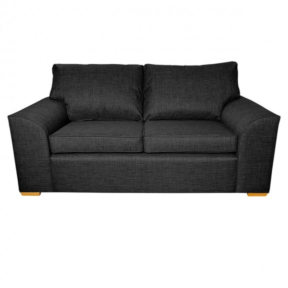 Dallas Three Seater Sofa in a Lena Plain Marl Charcoal Fabric