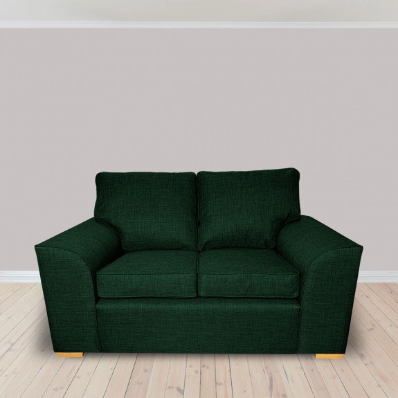 Dallas Two Seater Sofa in a Lena Plain Marl Jasper Fabric | Beaumont