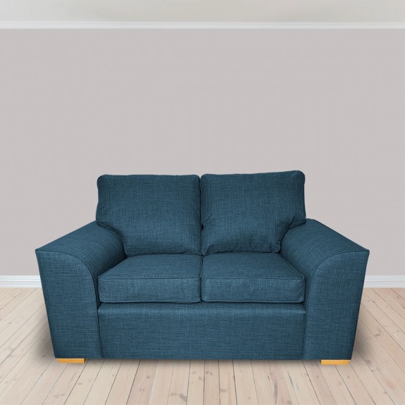 Dallas Two Seater Sofa in Petrol Fabric | Beaumont Furniture UK