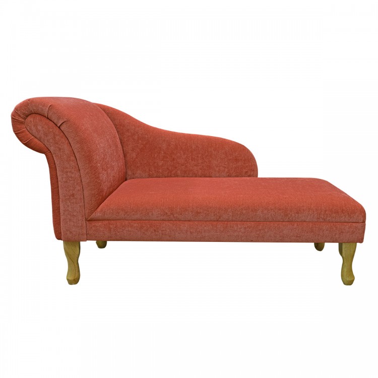 Medium Chaise Longue in a Pimlico Crush Copper Fabric SR16017 | Beaumont