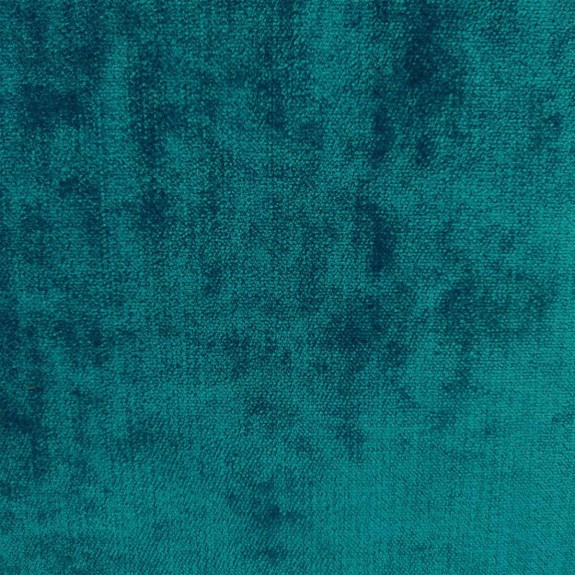 56" Medium Window Seat Settle in a Pastiche Crush Slub Teal Fabric