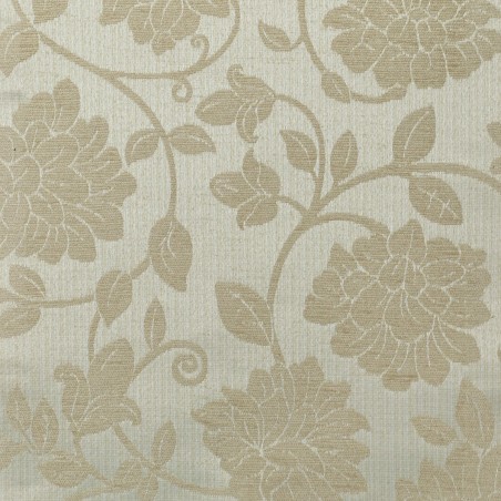 Medium Chaise Longue in Woburn Floral Beige Fabric SR17072 | Beaumont