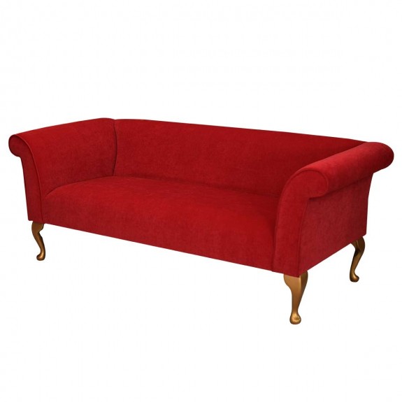 Compact 3 Seater Sofa in Pimlico Crush Rouge Fabric SR16022 | Beaumont