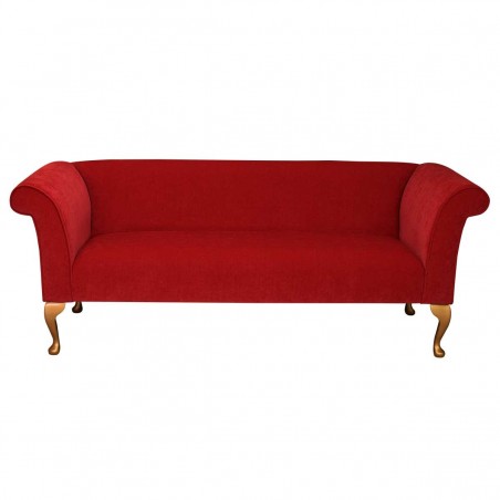 Compact 3 Seater Sofa in Pimlico Crush Rouge Fabric SR16022 | Beaumont