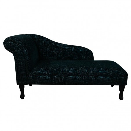 Chaise Longue in a Zonda Sapphire Metallic Fleck Fabric | Beaumont