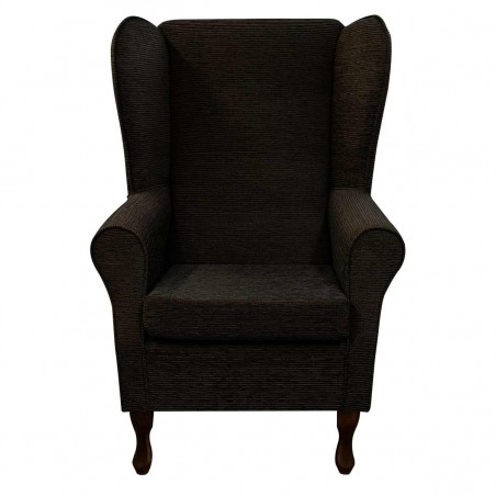 Large High Back Chair in Portobello Cord Mocha Fabric SR15756 | Beaumont
