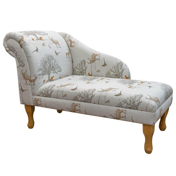Medium Chaise Longue in a a Tatton 100% Cotton Fabric | Beaumont