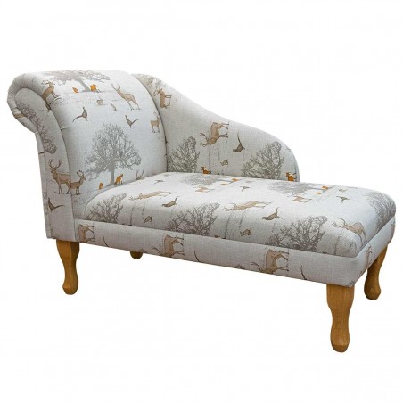 Medium Chaise Longue in a a Tatton 100% Cotton Fabric | Beaumont