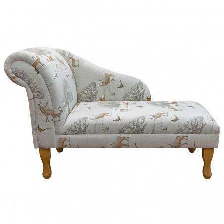 Medium Chaise Longue in a a Tatton 100% Cotton Fabric | Beaumont