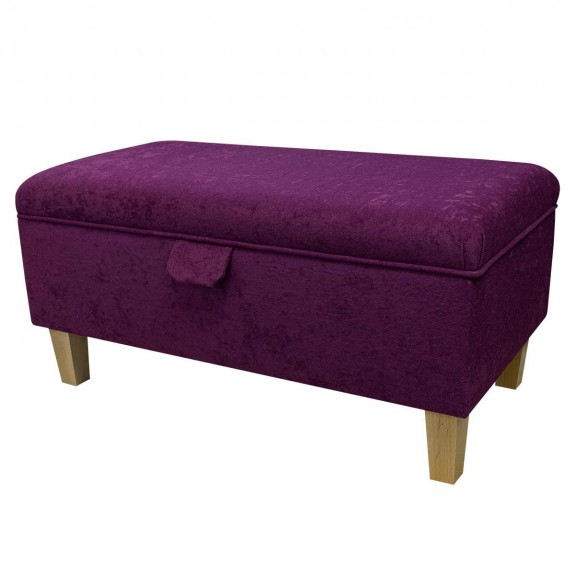 purple footstool