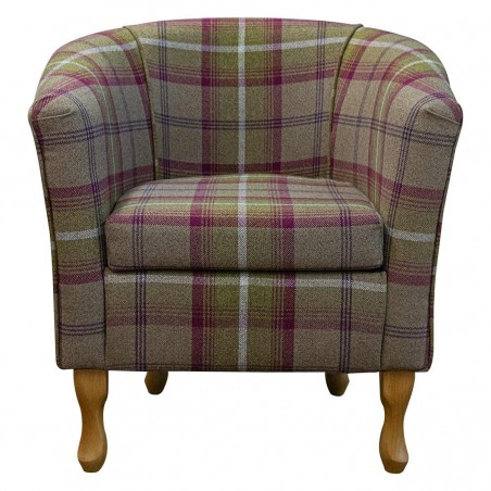 tartan bucket chair