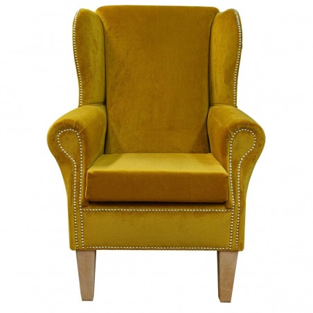 Gold Velvet fireside chair