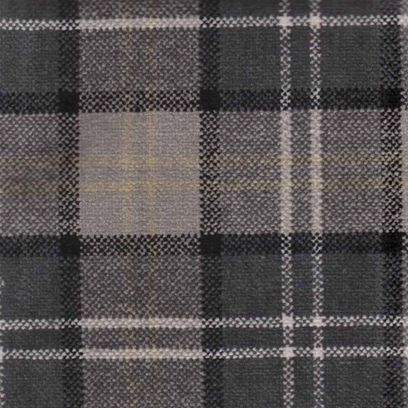 LUXE Large Dressing Table Storage Stool in a Lana Granite Plaid Tartan Fabric