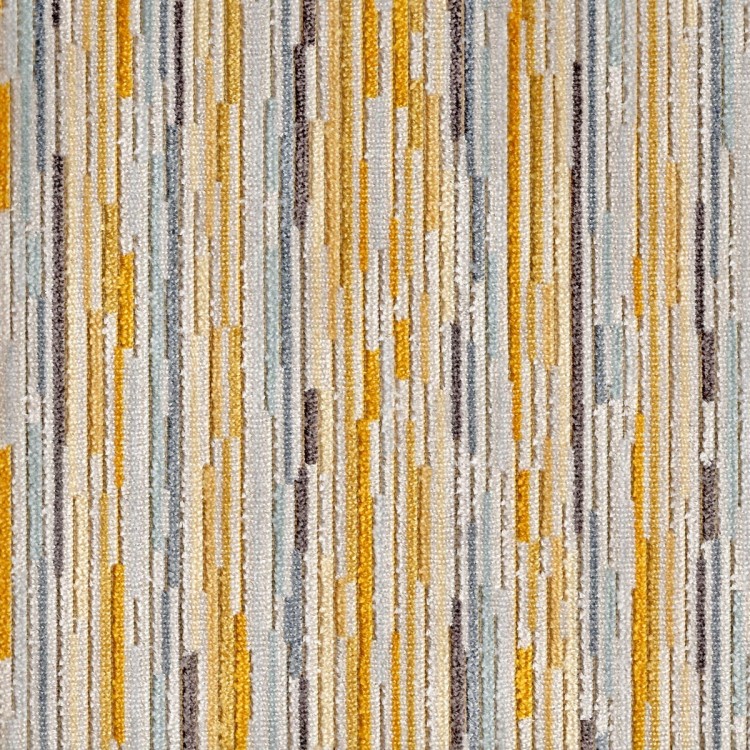Medium Chaise Longue Extravaganza Stripe Mustard Fabric | Beaumont