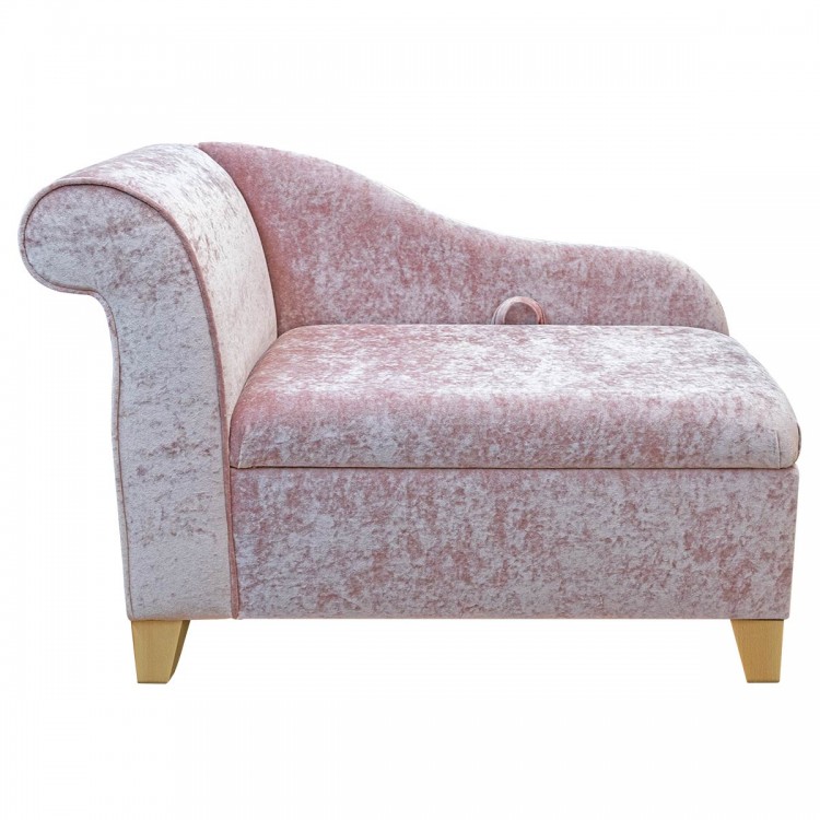 Pink Storage Chaise Longue