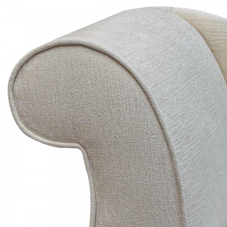 Mini Chaise Longue in Woburn Plain Oyster Fabric SR17094 | Beaumont