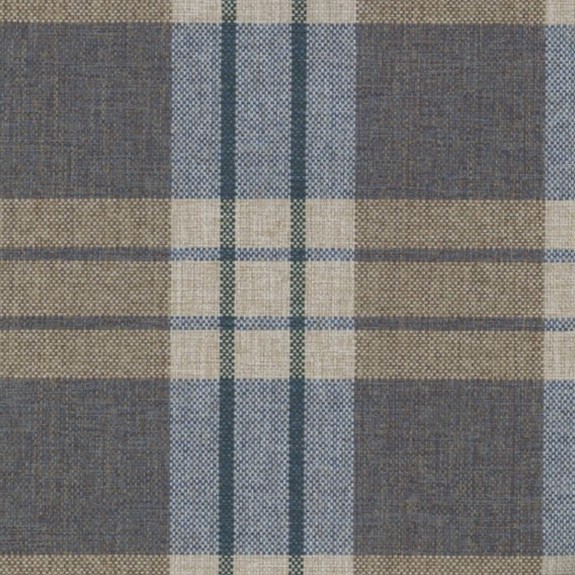 Storage Footstool, Ottoman, Pouffe in a Kintyre Chambray Tartan Fabric