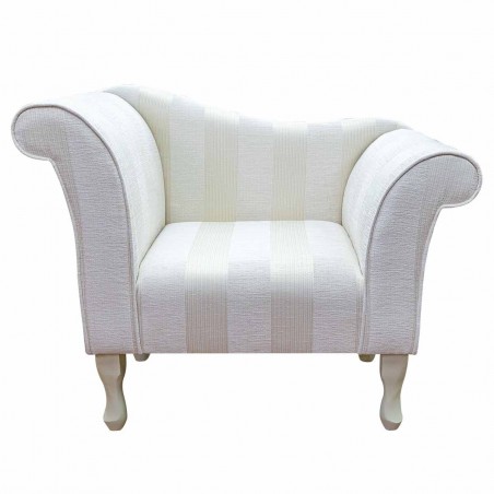 Chaise Chair in a Woburn Oyster Striped Fabric SR17064 | Beaumont